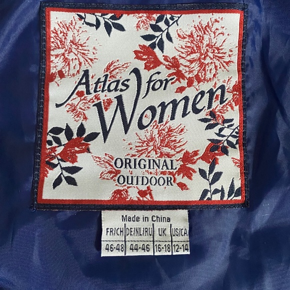 Women’s blue sleeveless padded vest Atlas for women - Picture 7 of 7